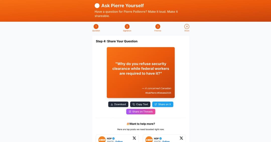 Debate Night Engagement Tool